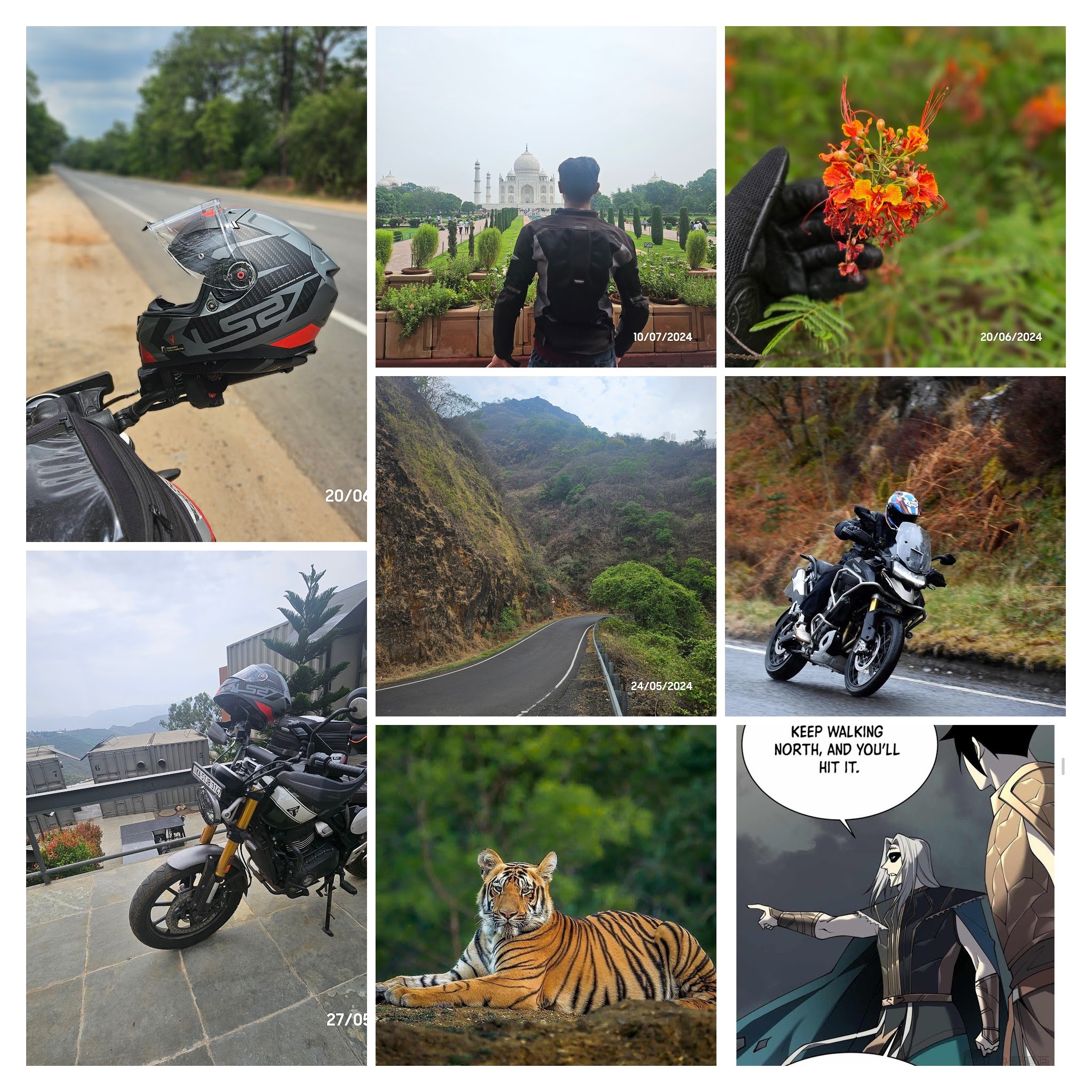 Motorcycle field notes mood board