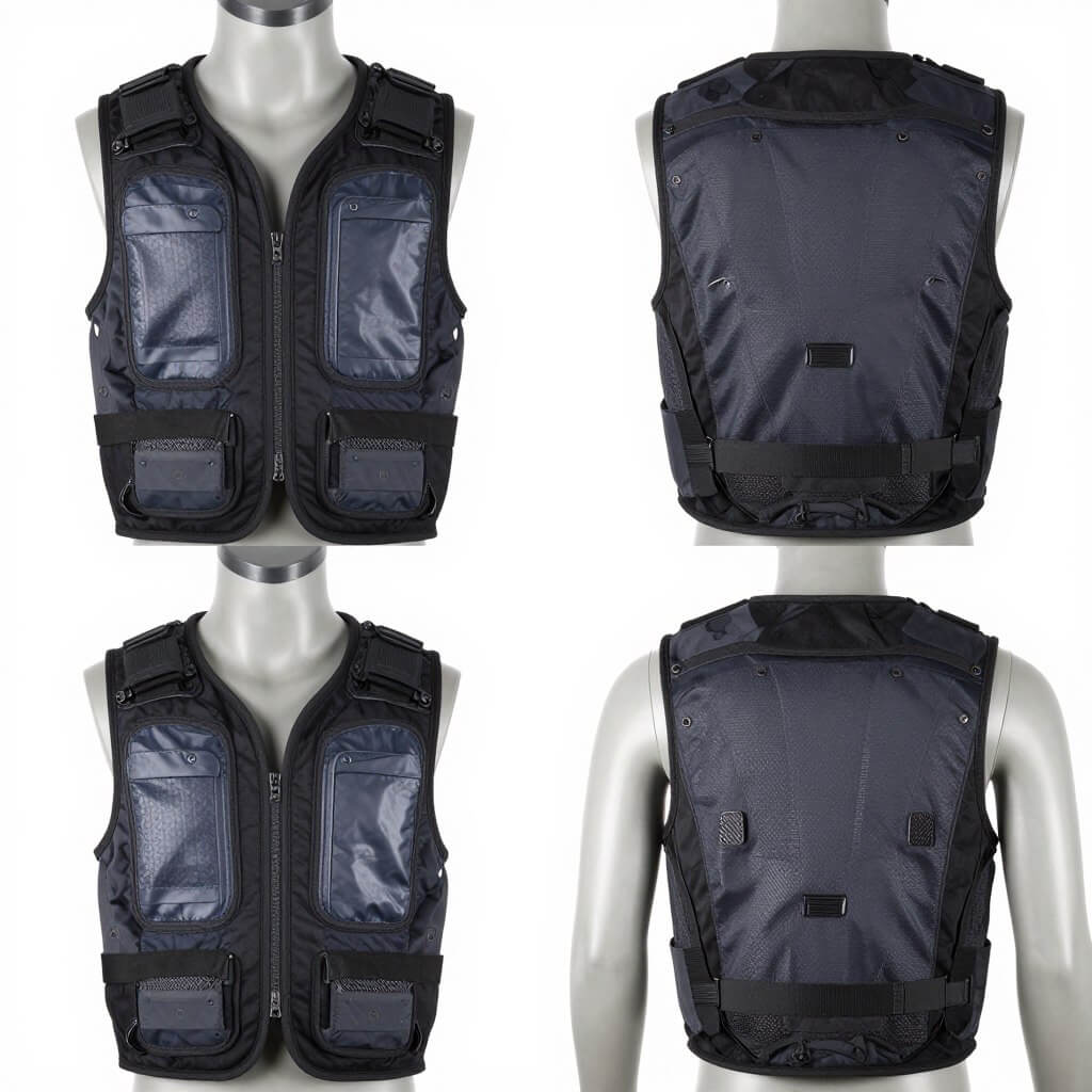 Cooling vest for motorcycle riding in hot weather