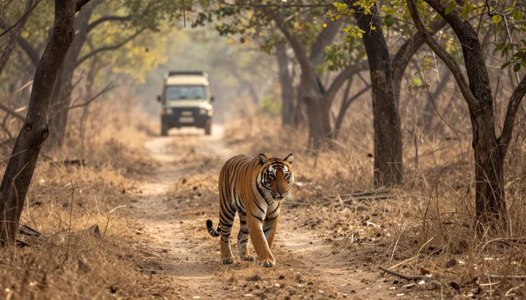 Tiger at Umred-Pauni-Karhandla Wildlife Sanctuary, a wildlife destination near Nagpur within 100 km
