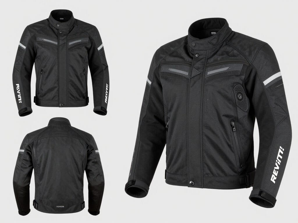 REV'IT! Defender Pro GTX all weather adult motorcycle riding jacket 2026 with all features visible