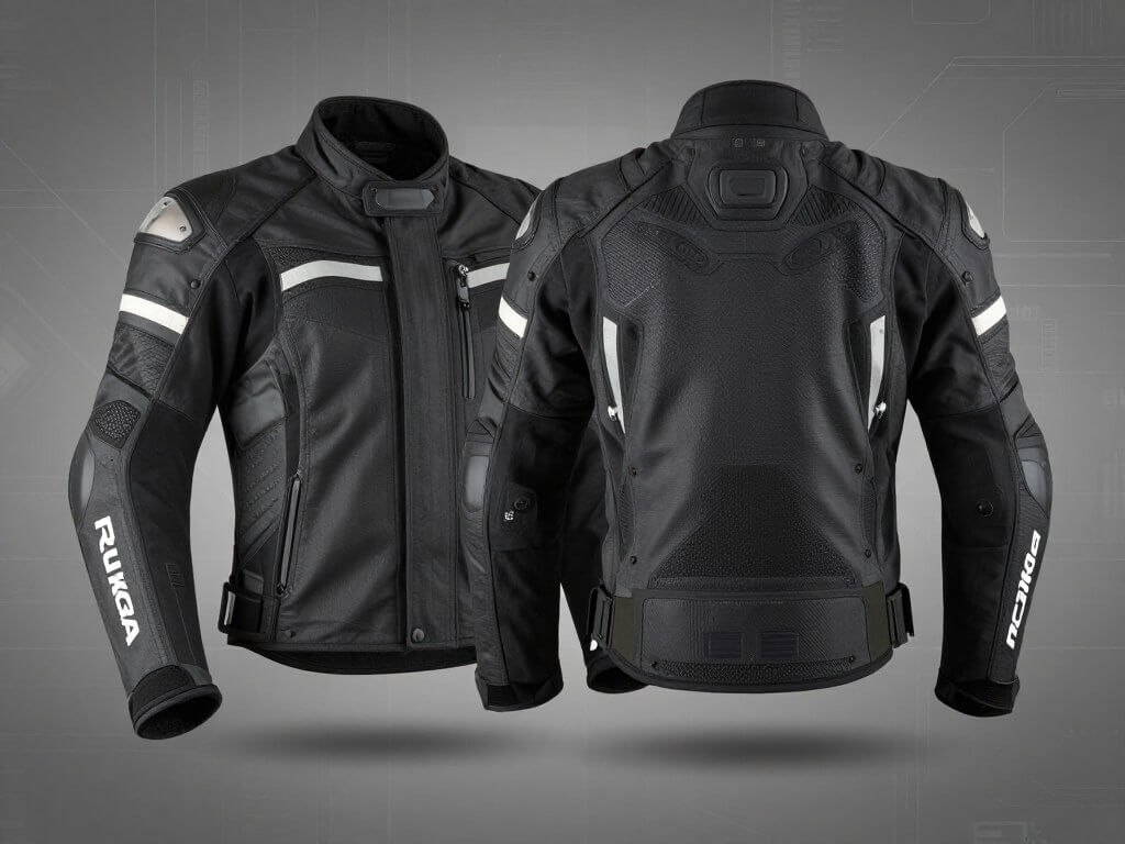 Rukka Trek-R all weather adult motorcycle riding jacket 2026 showing layering system